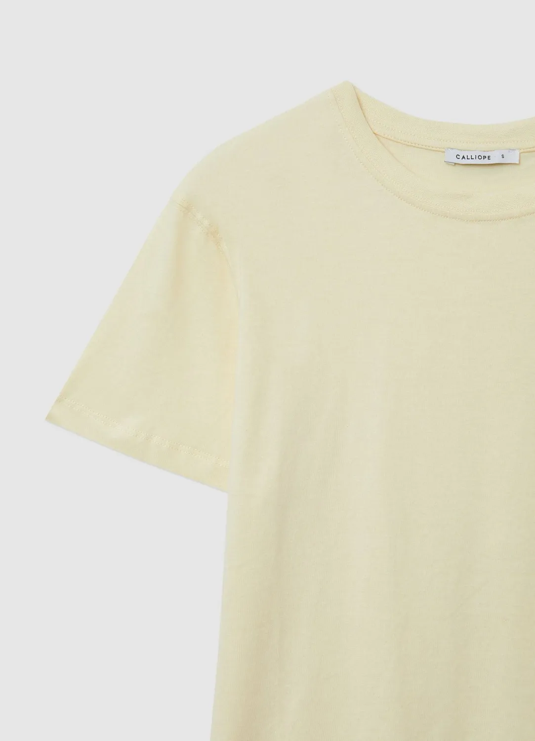 Calliope T-shirt col rond uni femme coton