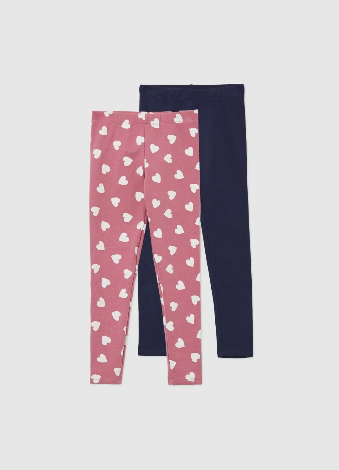 Calliope lot 2 leggings fille uni et imprimé
