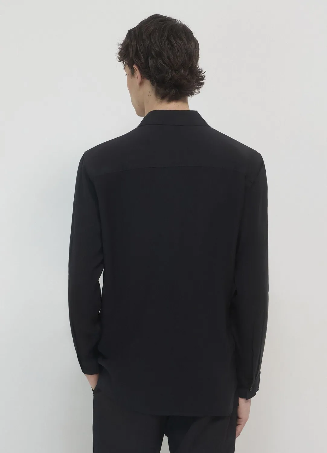 Calliope chemise bowling homme manches longues unie