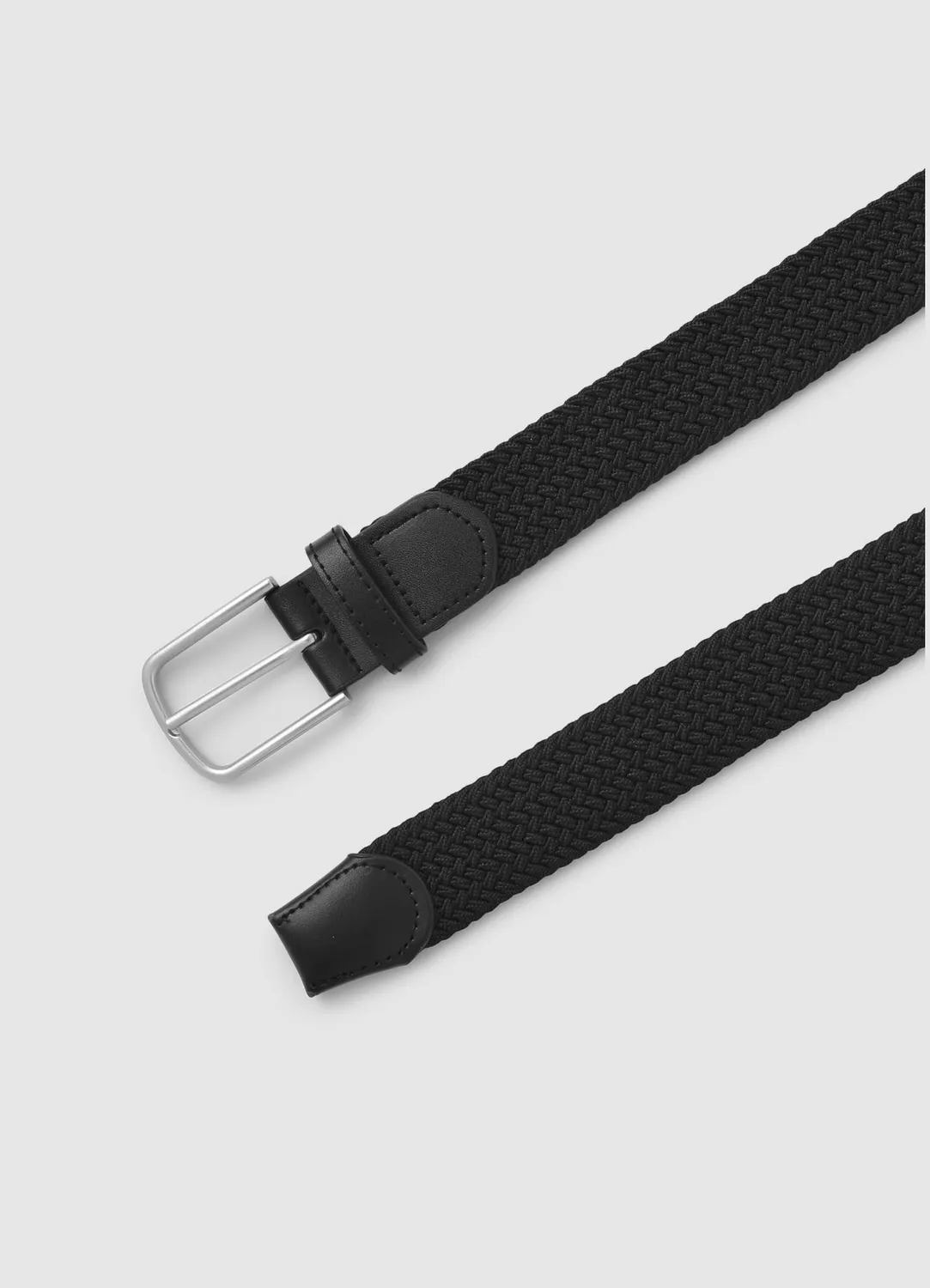 Calliope ceinture homme tressée élastique boucle métal