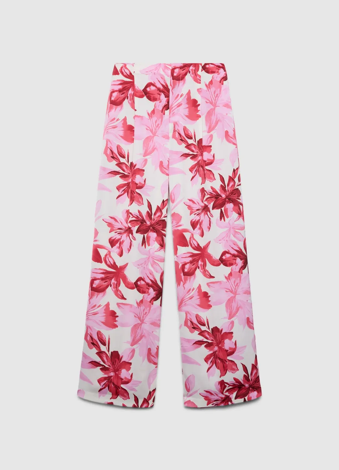 Calliope pantalon palazzo fleuri femme taille haute