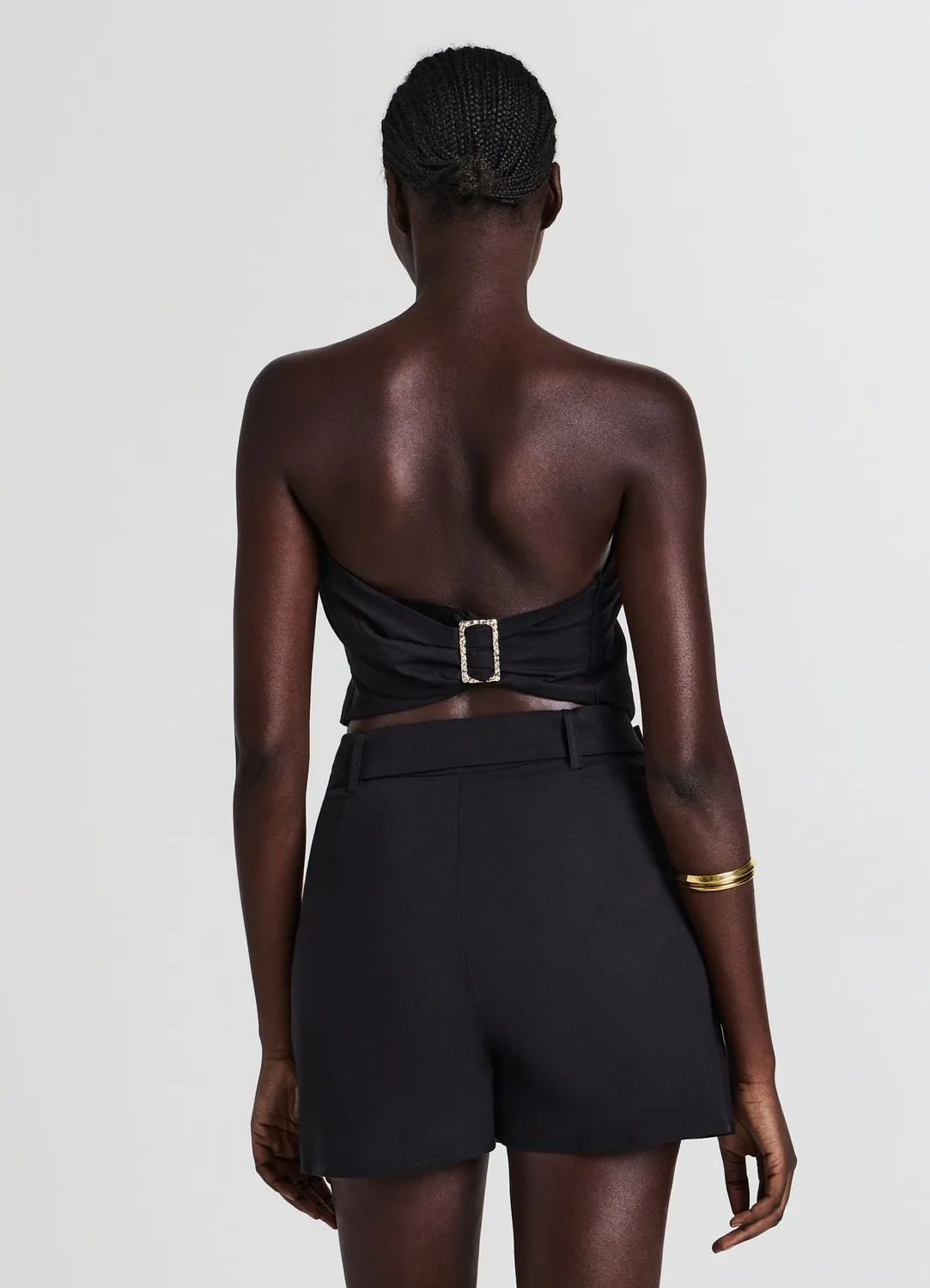 Calliope jupe-short femme coton avec ceinture