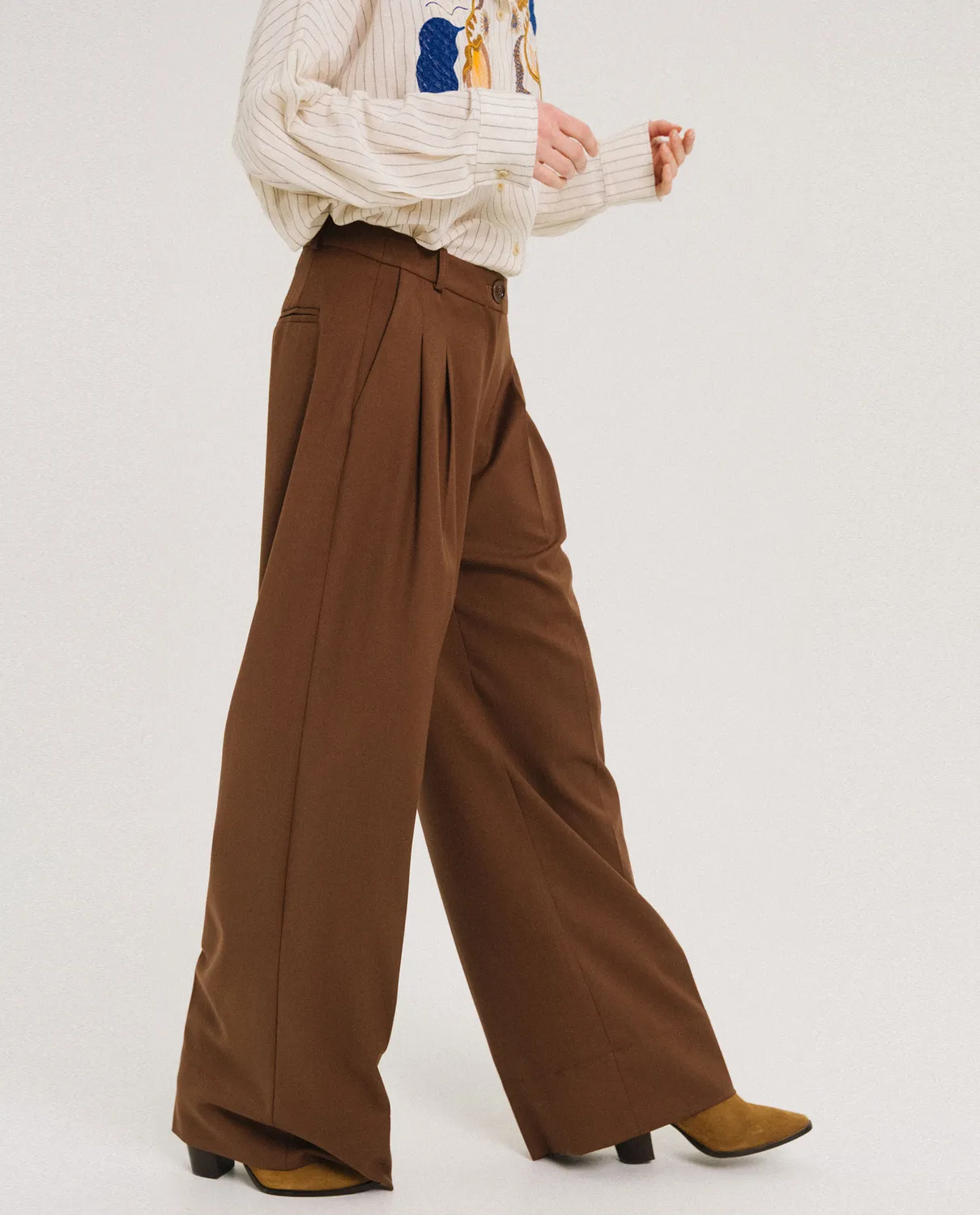 Tinsels Upton pantalon Ginger gabardine large