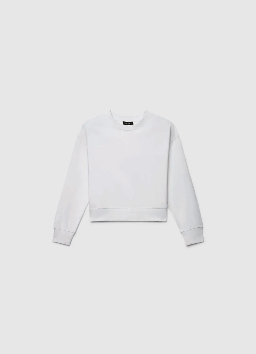 Calliope sweat col rond uni femme coton