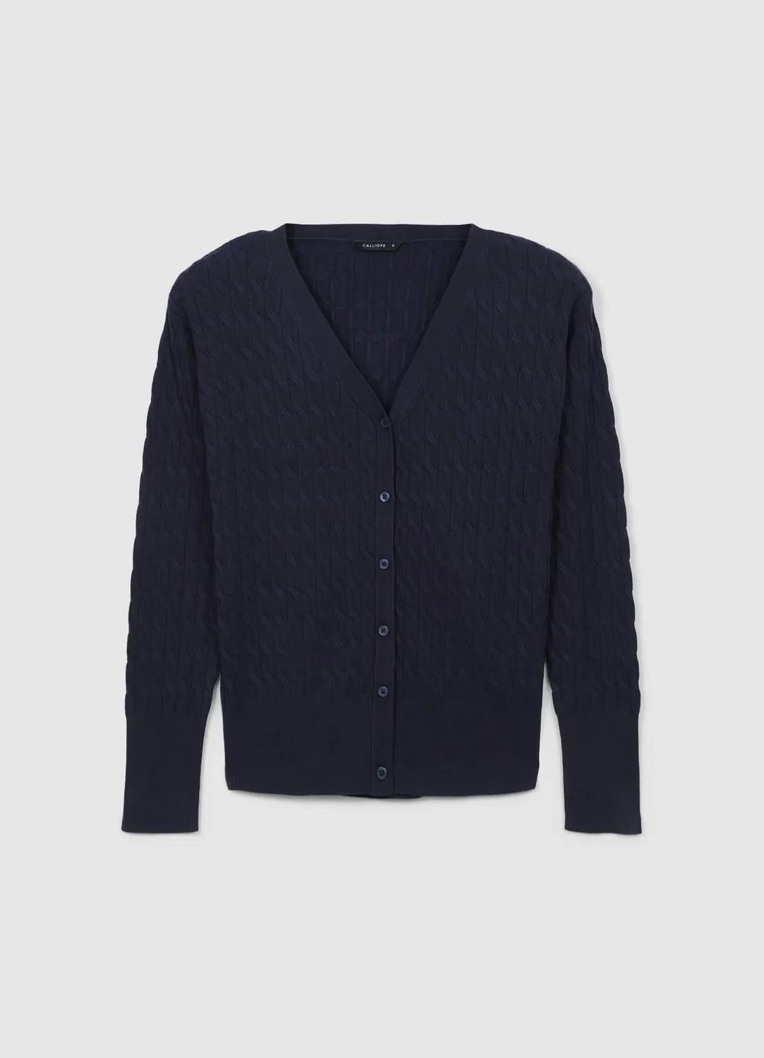 Calliope cardigan femme col V boutons torsadé