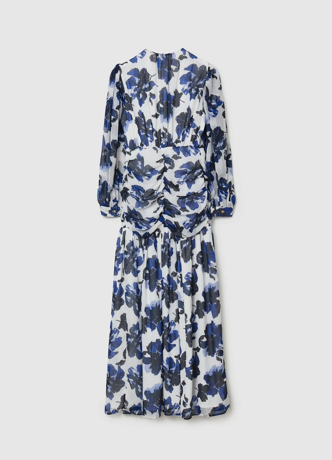 Calliope Atelier robe midi fleurs volants