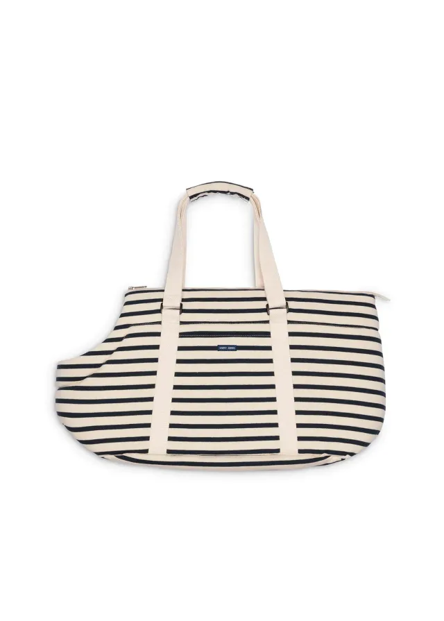 Saint James Toutouvoyage sac chien écru marine coton