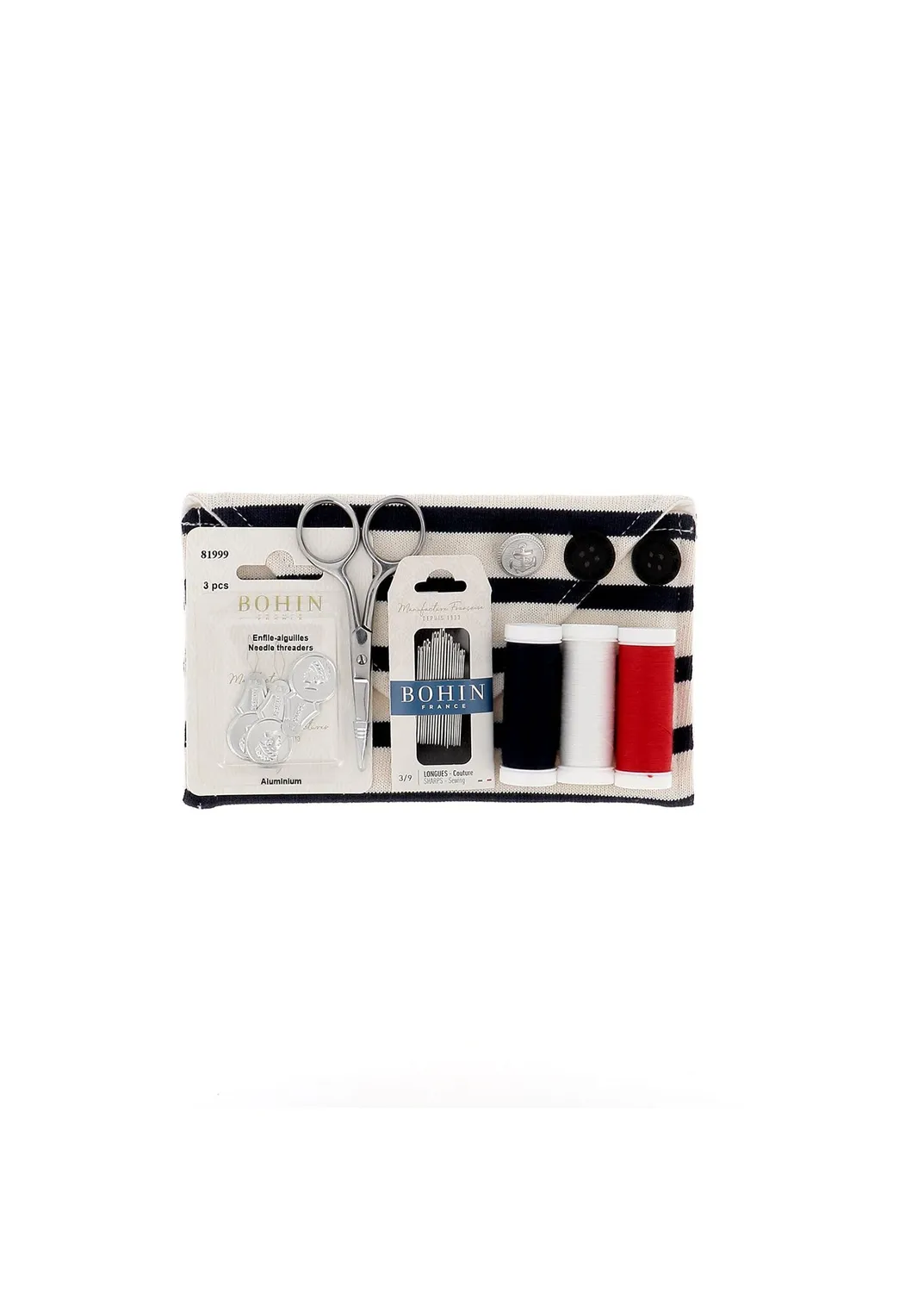 Saint James Bohin kit couture écru marine coton