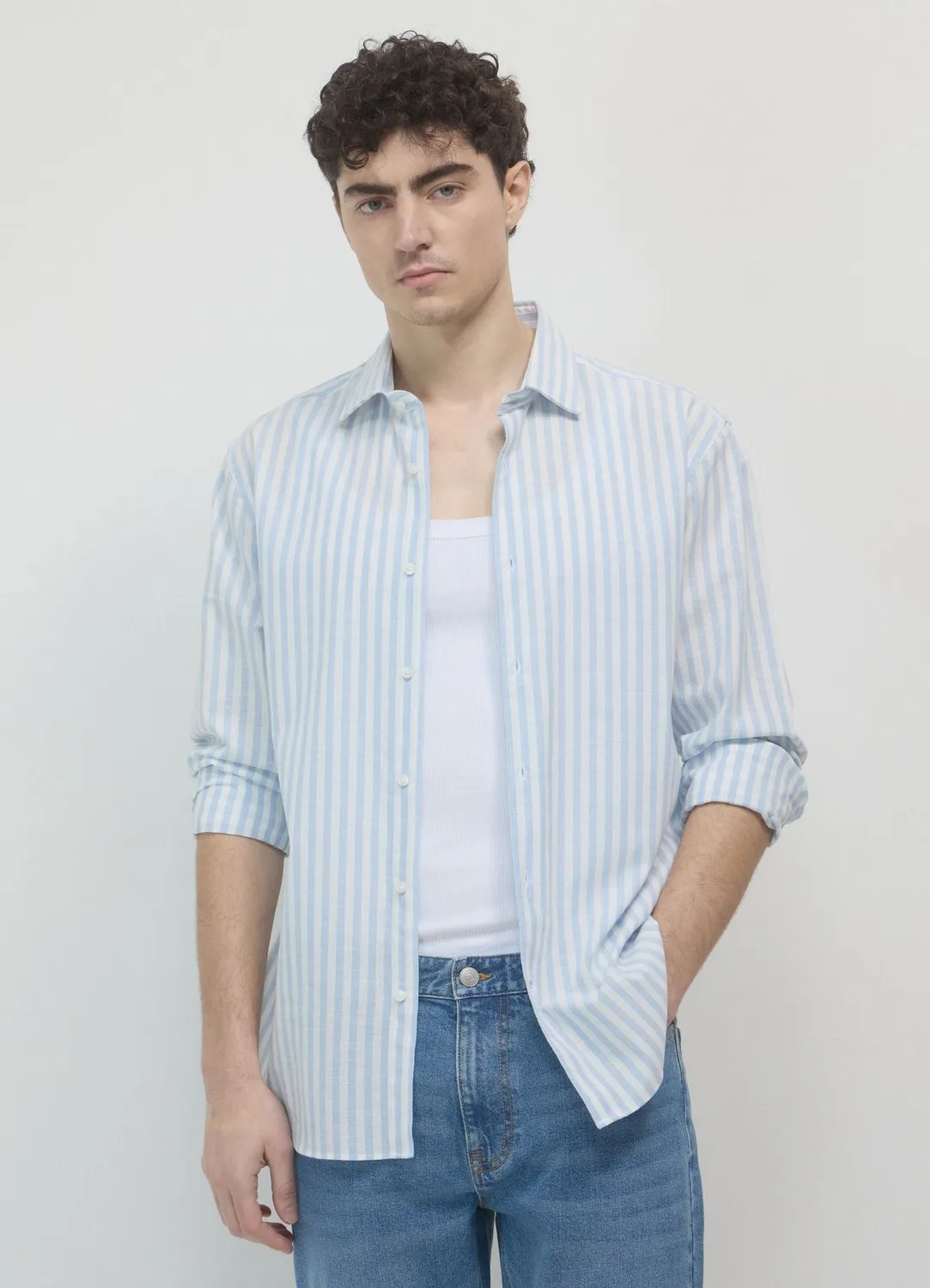 Calliope camicia chemise rayures homme regular