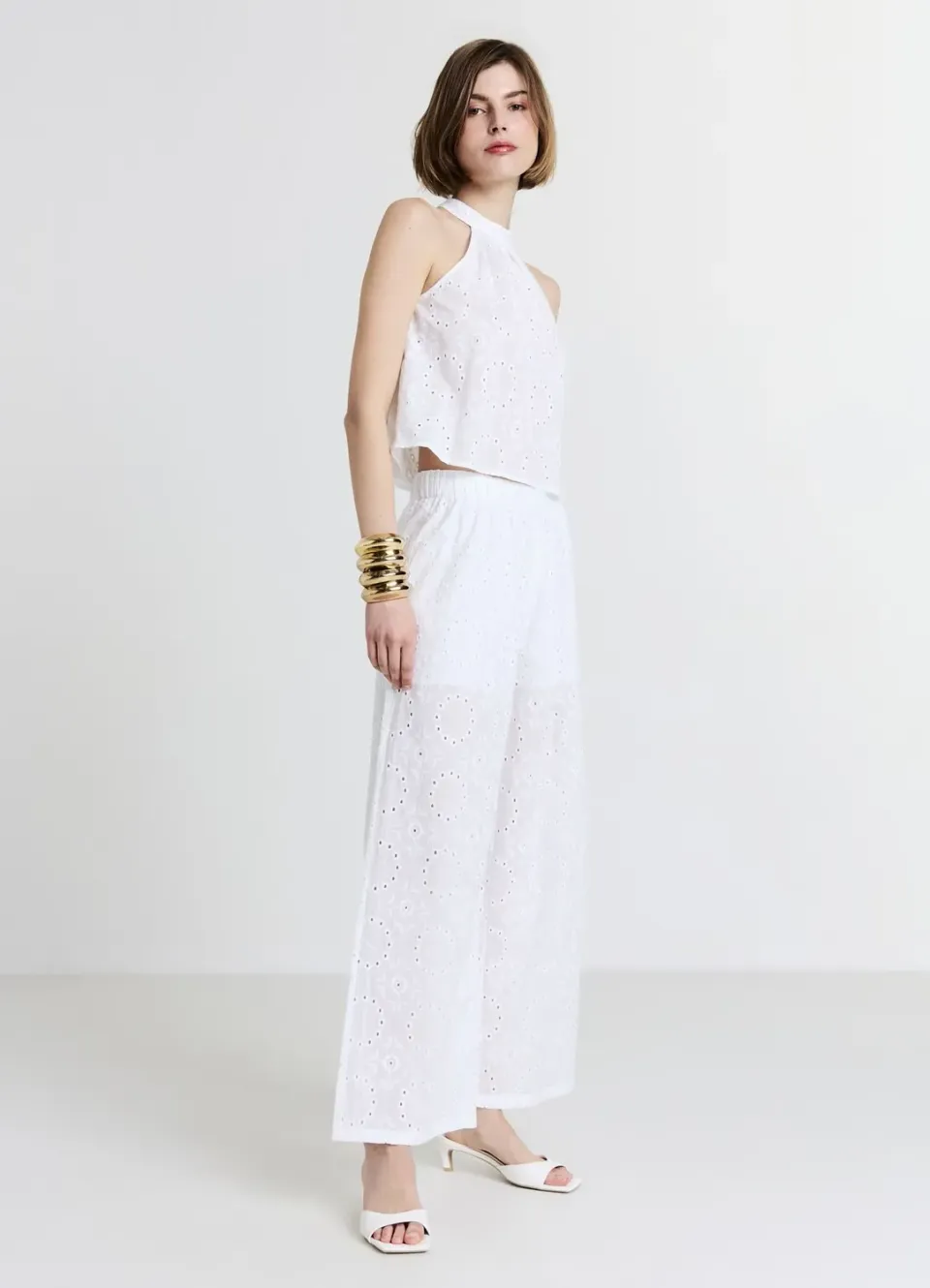 Calliope pantalon sangallo coton taille élastique XS-XL