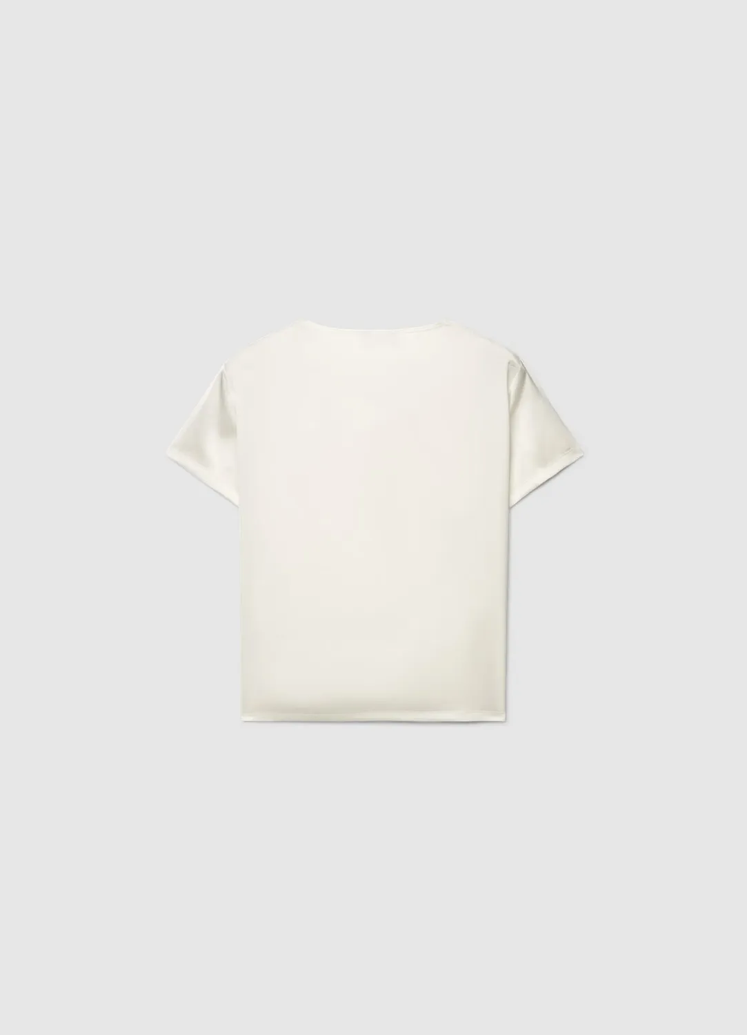 Calliope blouse unie femme col rond manches courtes