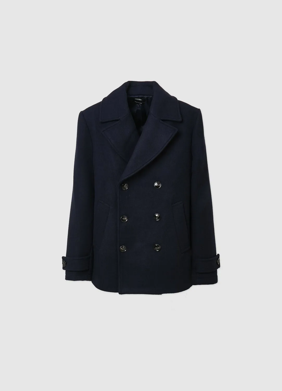 Calliope Manteau croisé drap homme col revers