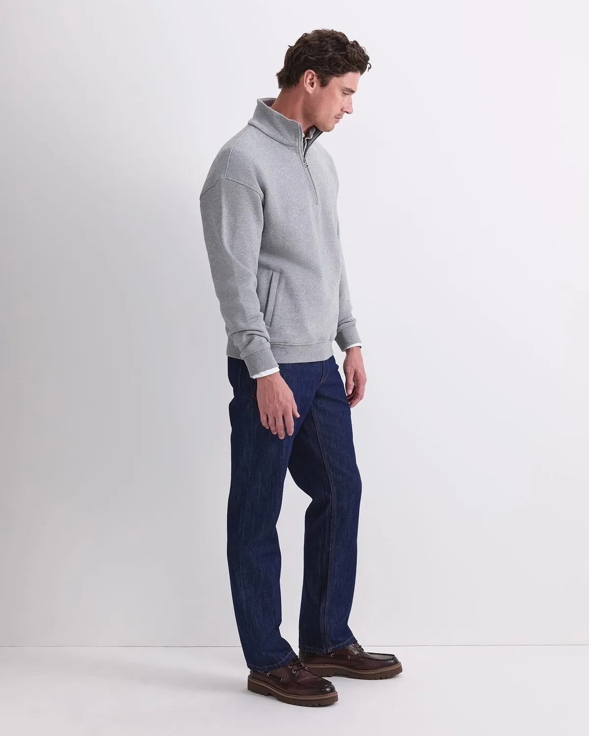 SPORTSCRAFT Quarter Zip 208094 sweat zippé coton homme