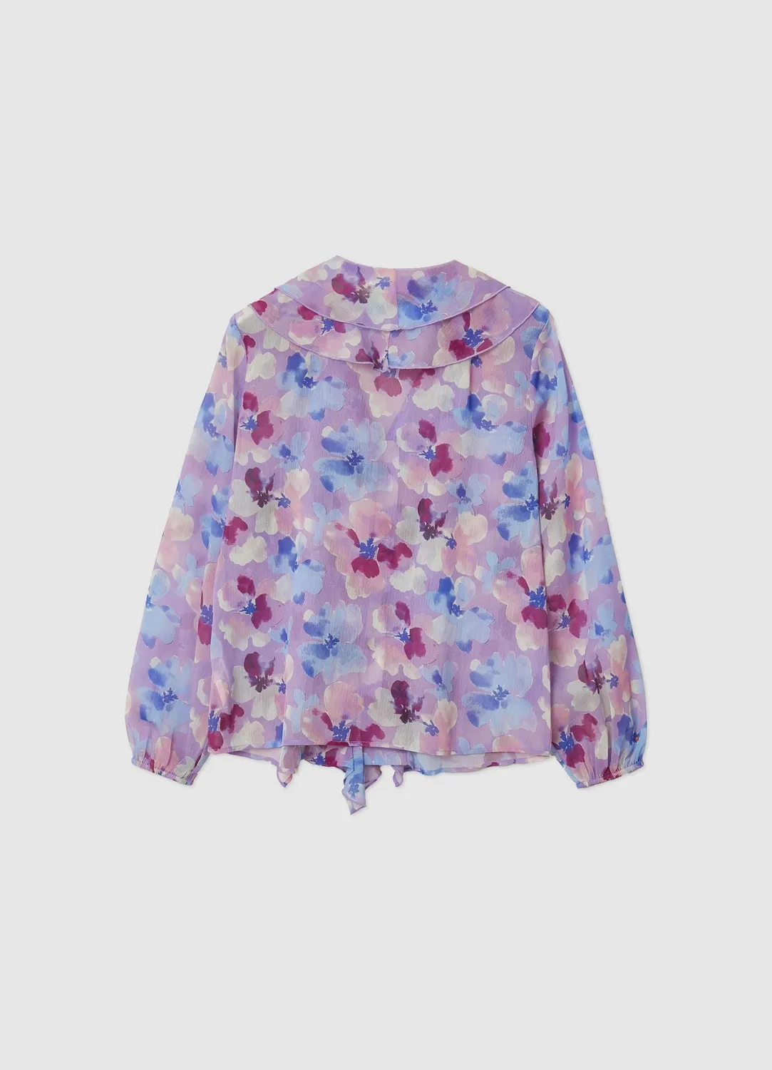 Calliope blouse fleurie volants femme col V