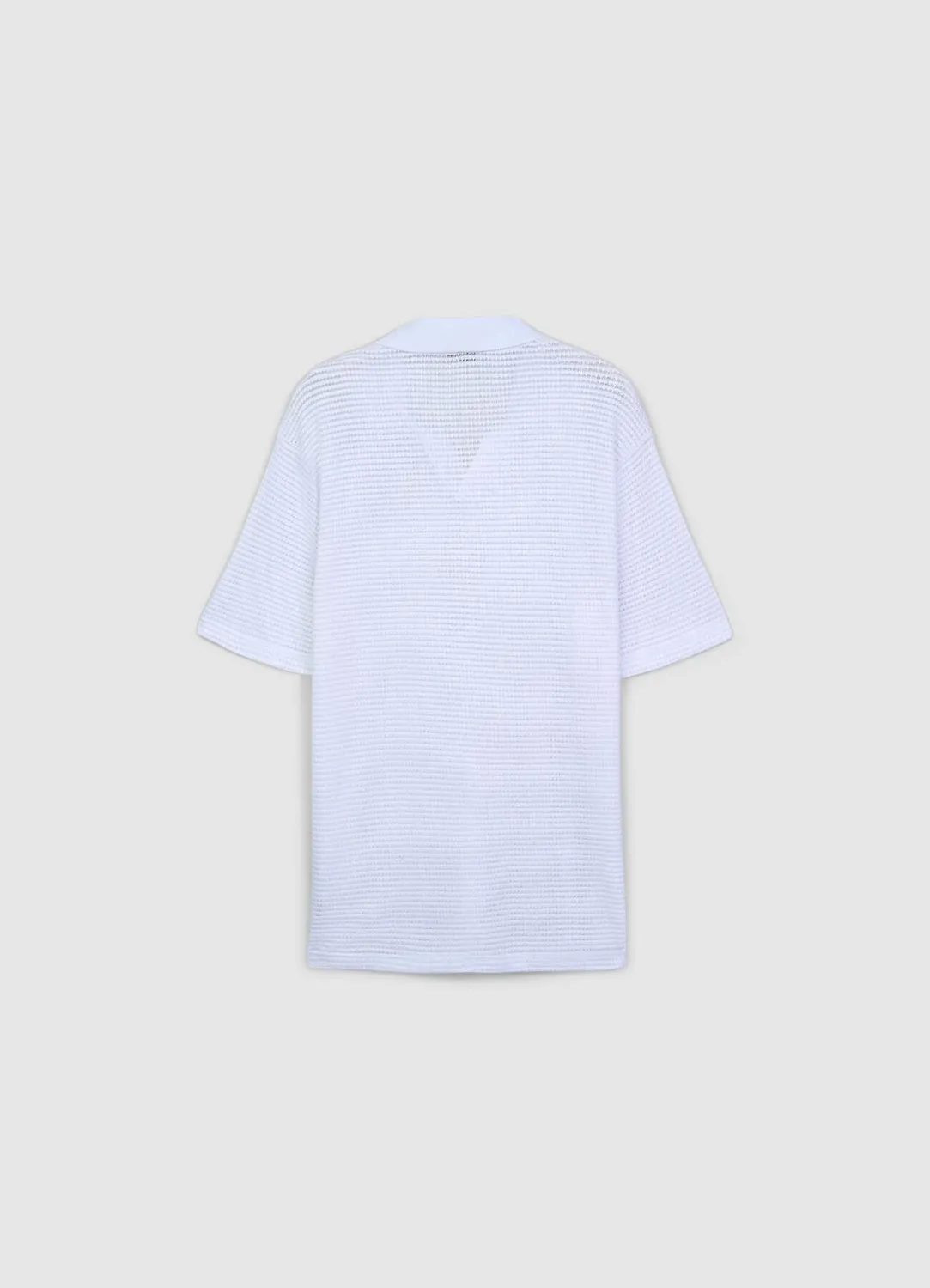 Calliope polo homme t-shirt ajouré uni coton