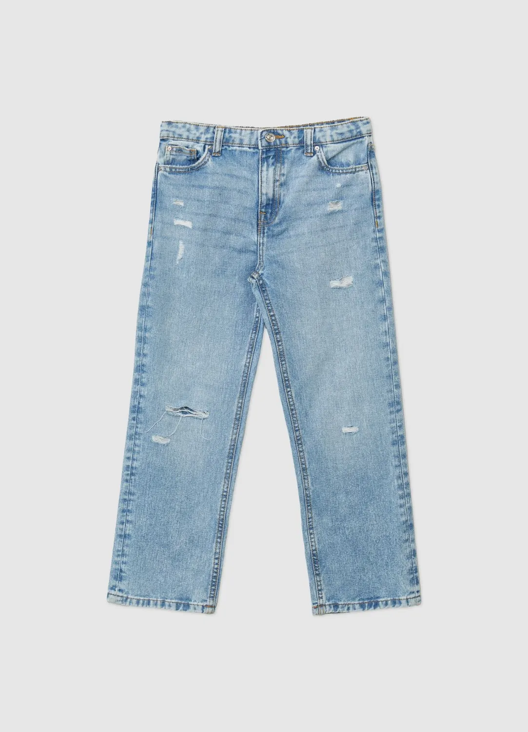 Calliope jean straight fille déchiré regular