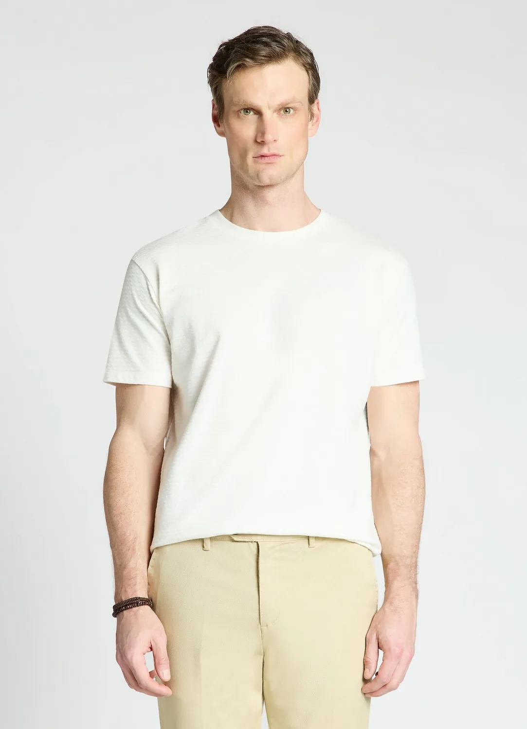 Calliope t-shirt losanges relief homme coton