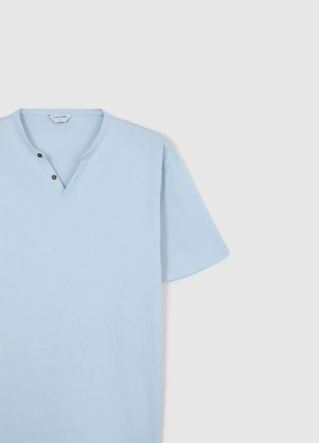 Calliope Serafino T-shirt homme coton uni