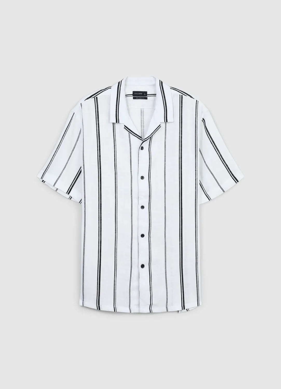 Calliope Chemise rayée homme manches courtes regular