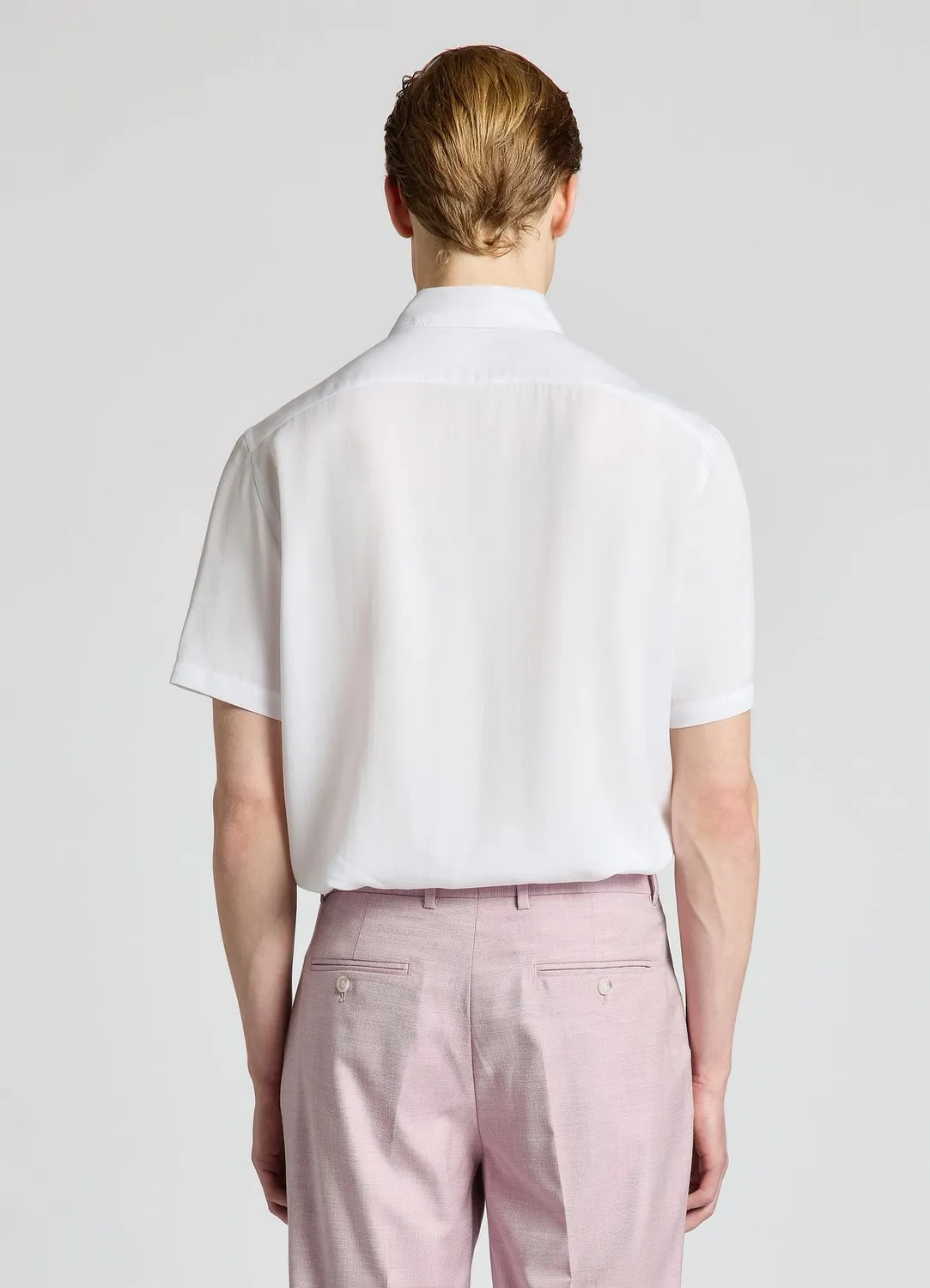 Calliope chemise unie homme chemise manches courtes bureau