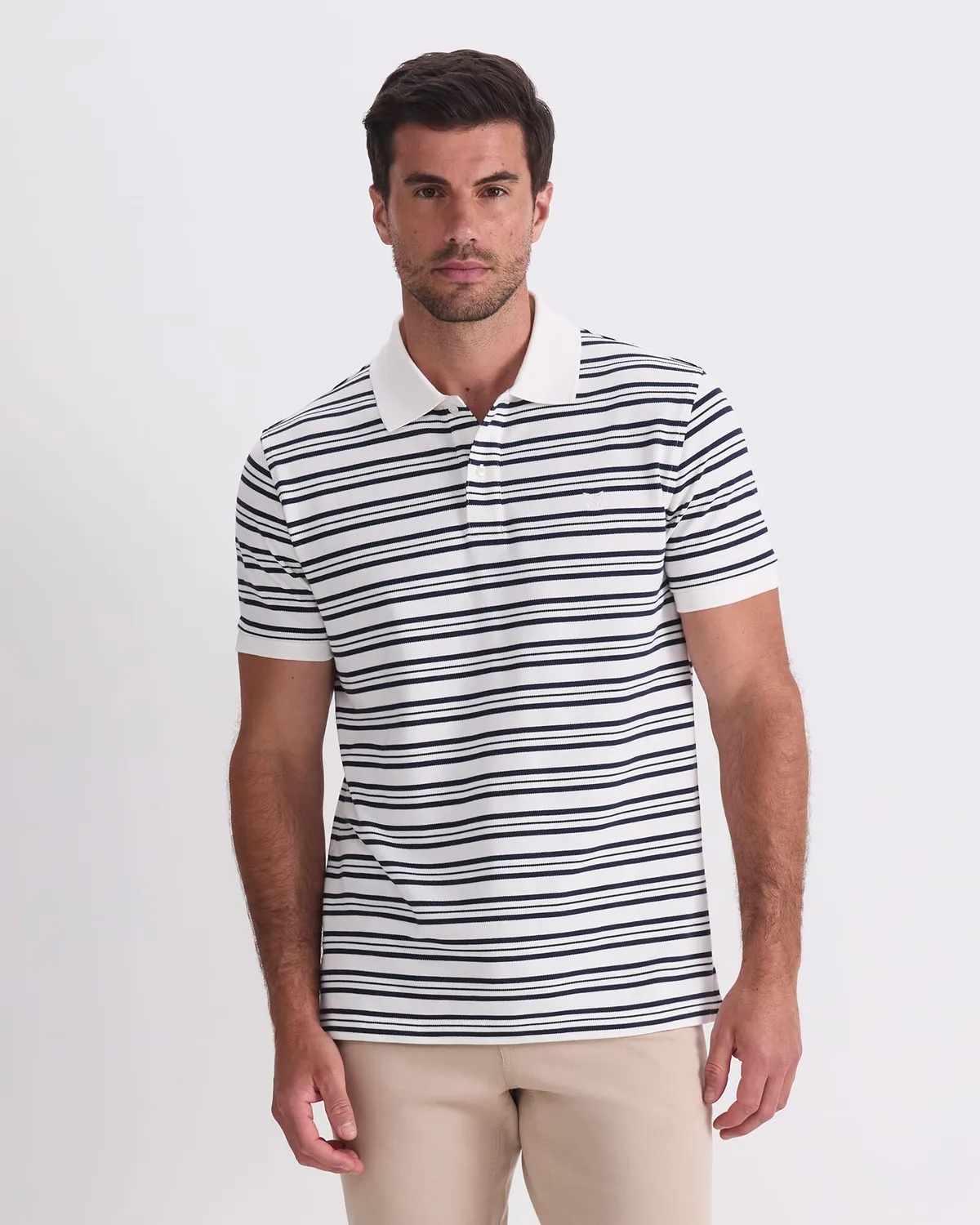 Sportscraft 208081 SC Stripe Pique polo homme coton