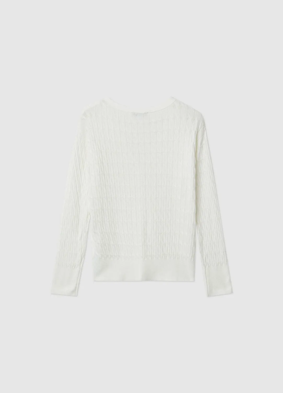 Calliope cardigan gilet maille torsades femme col V