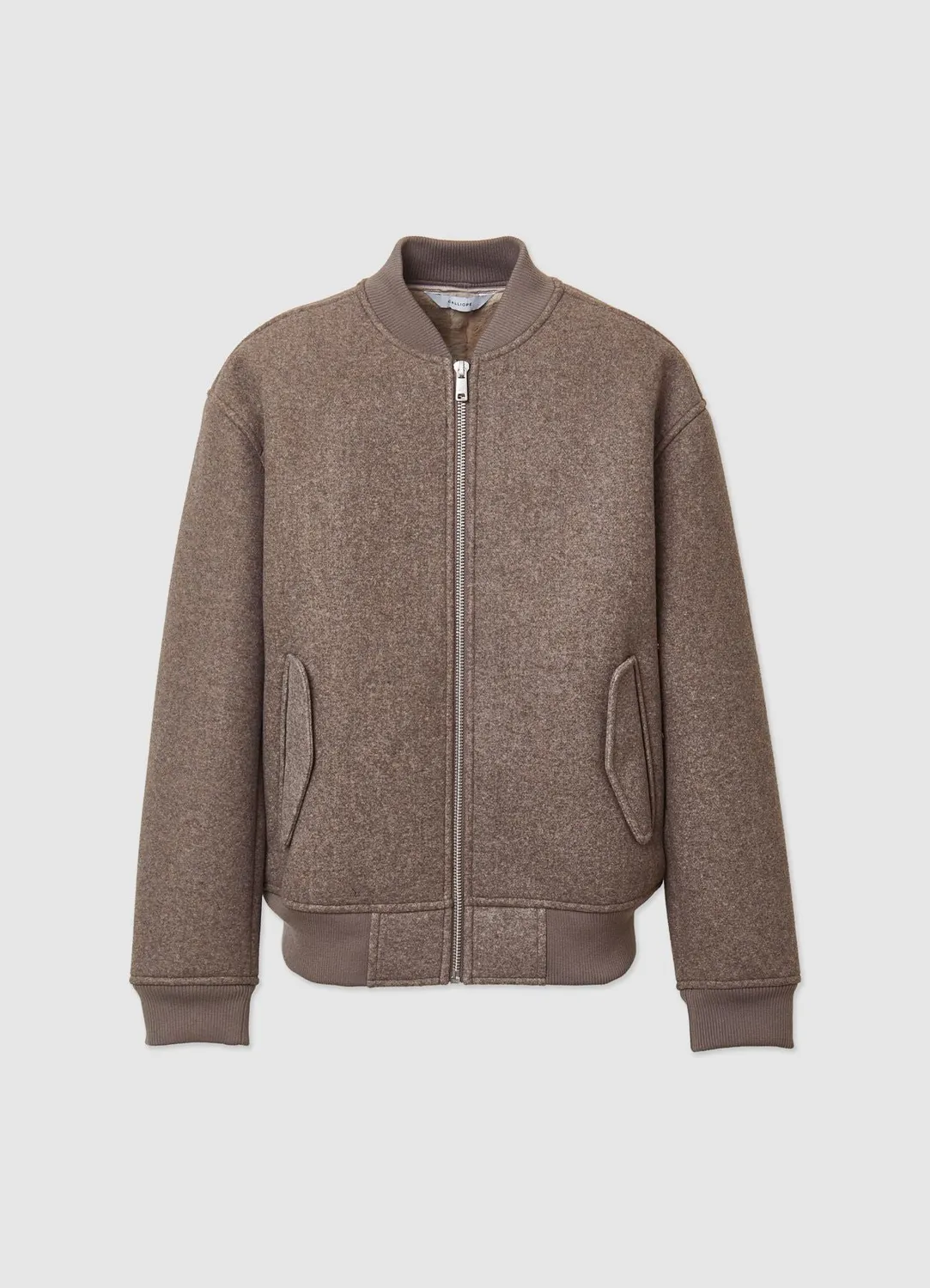 Calliope bomber effet fourrure matelassé homme zippé