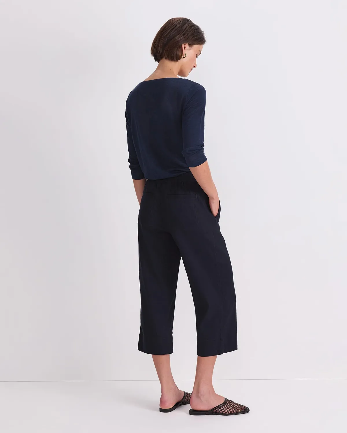 Sportscraft Rosa Crop Linen Pant pantalon lin cropped