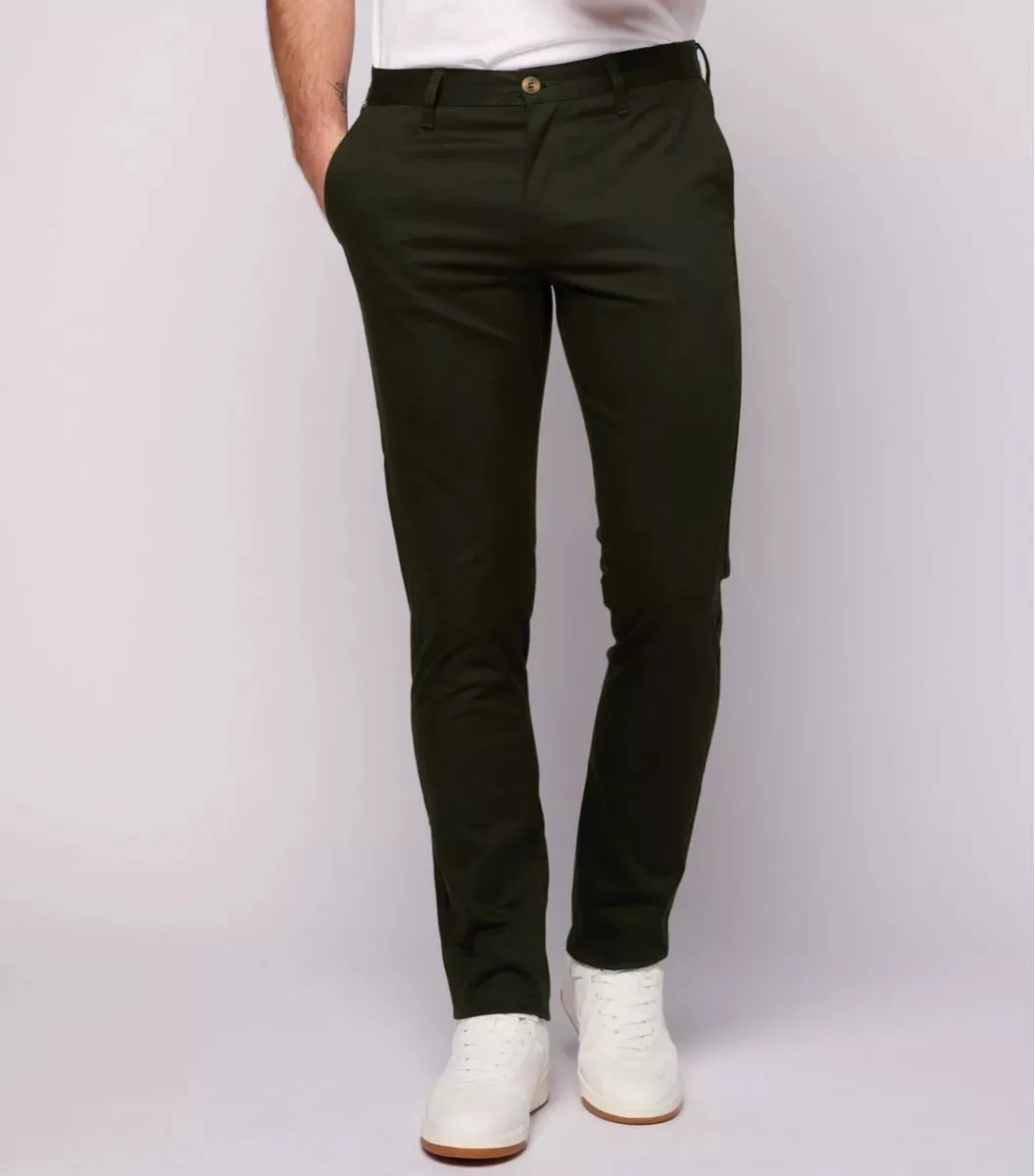 Cocorico Original chino homme olive coton