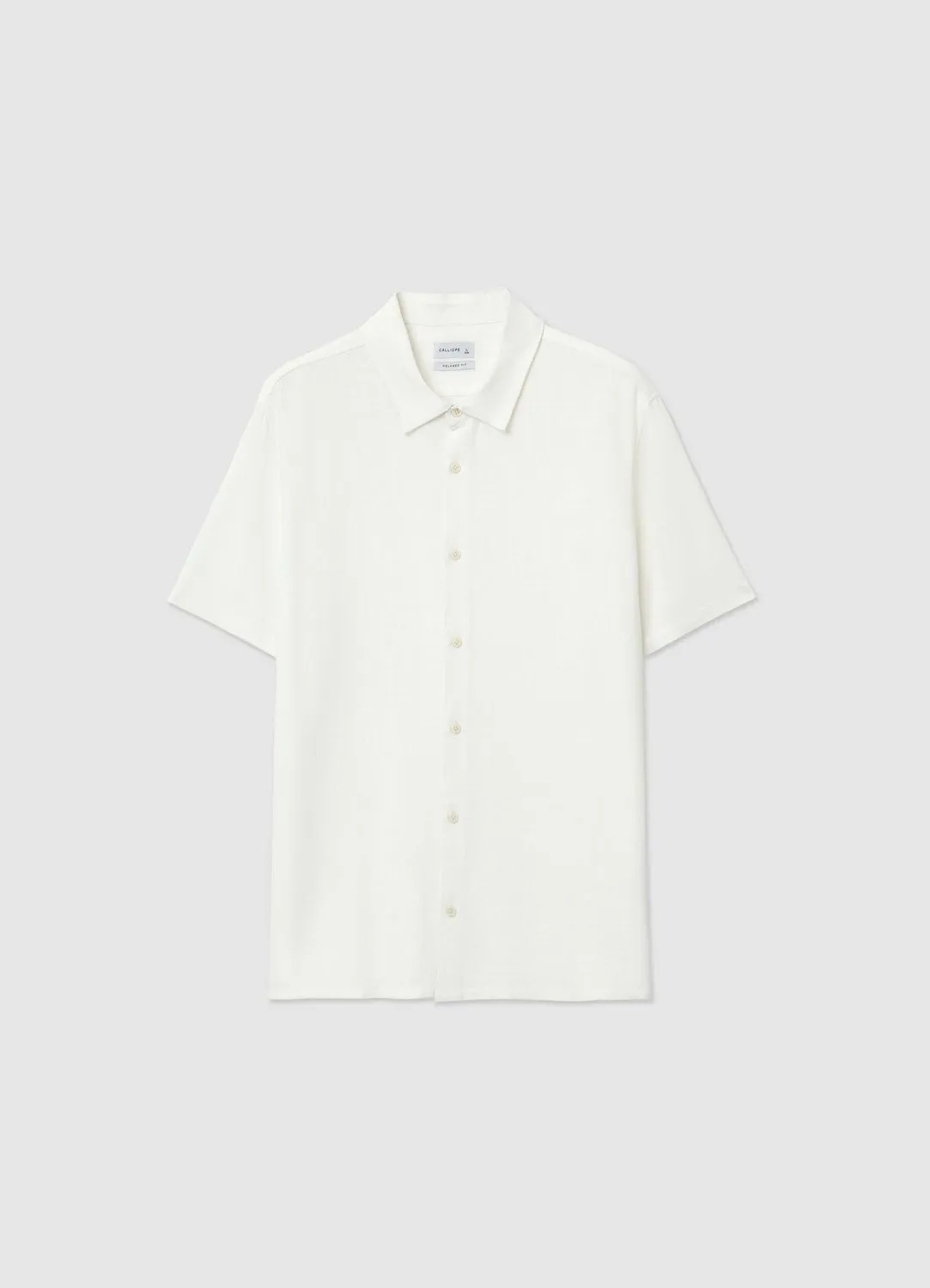 Calliope chemise homme lin manches courtes relaxed