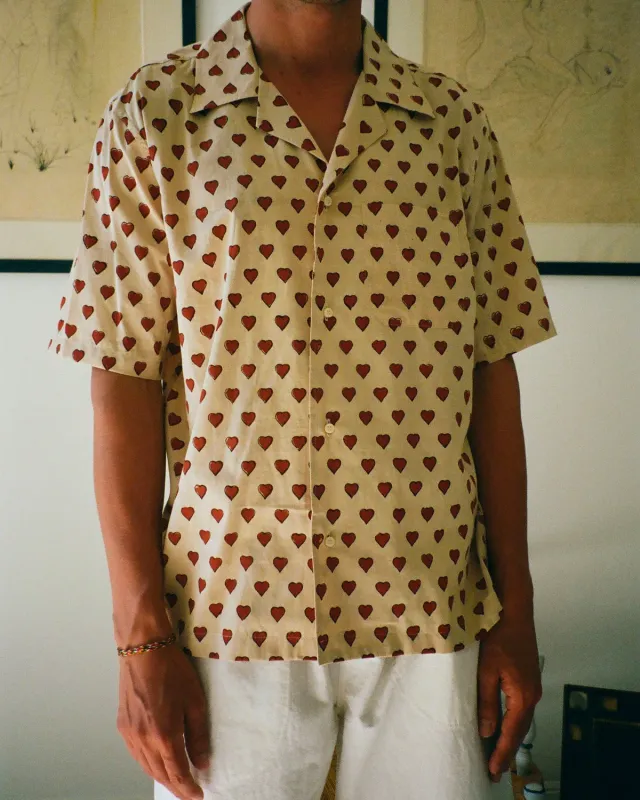 Erevan Escalet Coeur chemise manches courtes