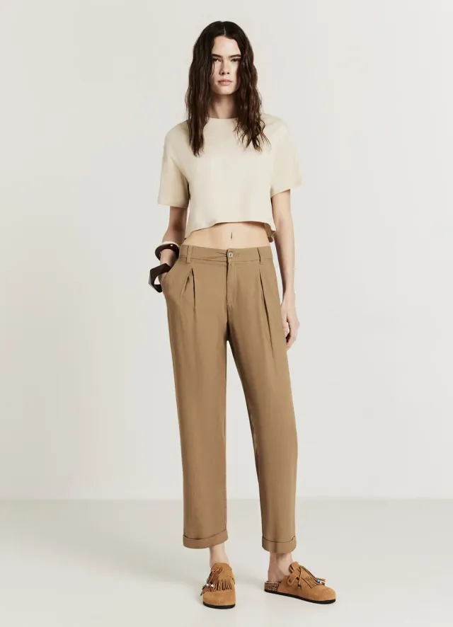 Calliope pantalon femme lin poches françaises