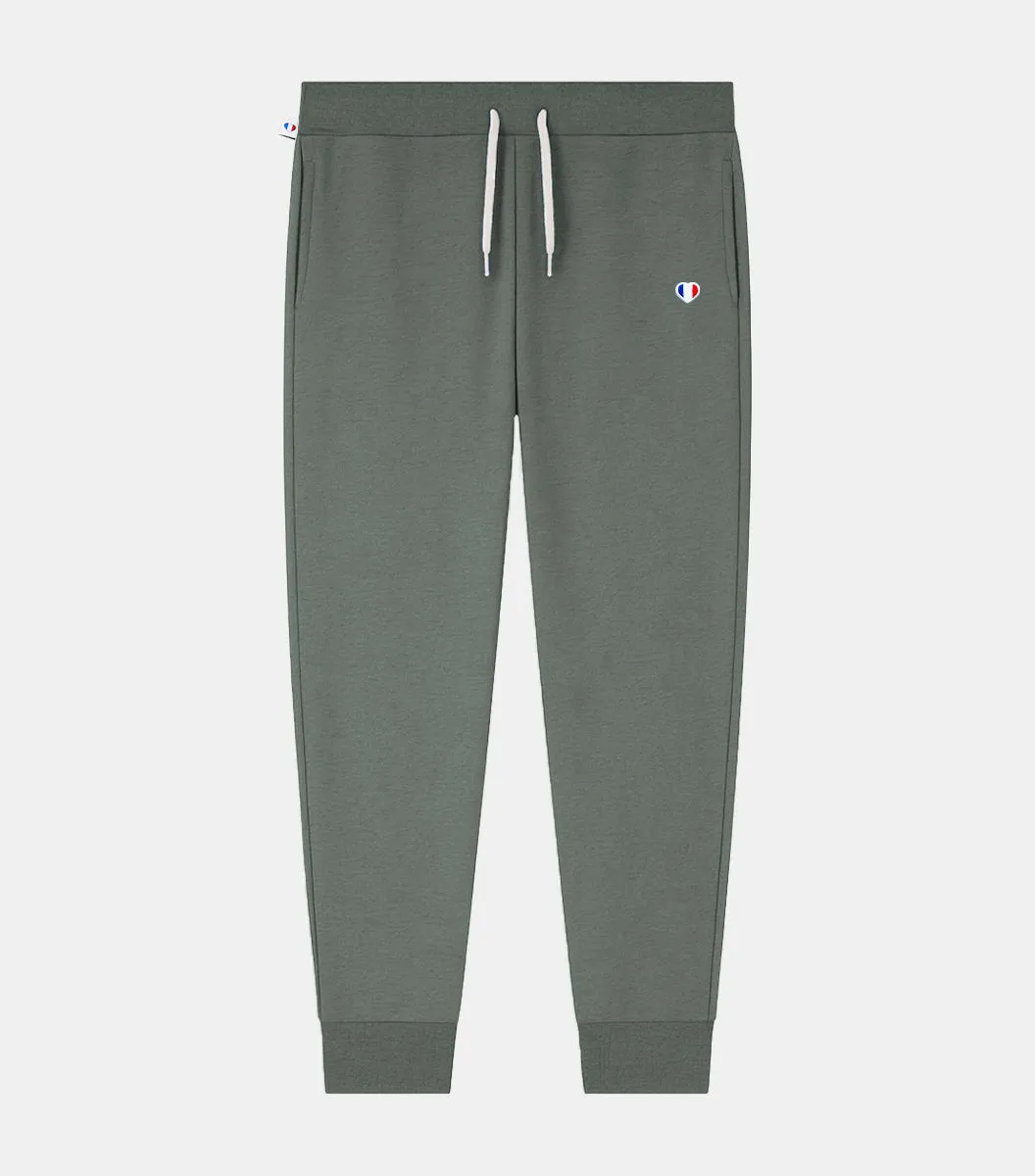 Cocorico Iconique jogging homme sauge coton