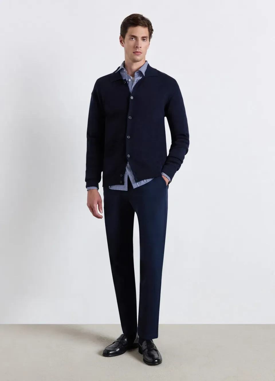 Calliope cardigan boutons point Milano homme