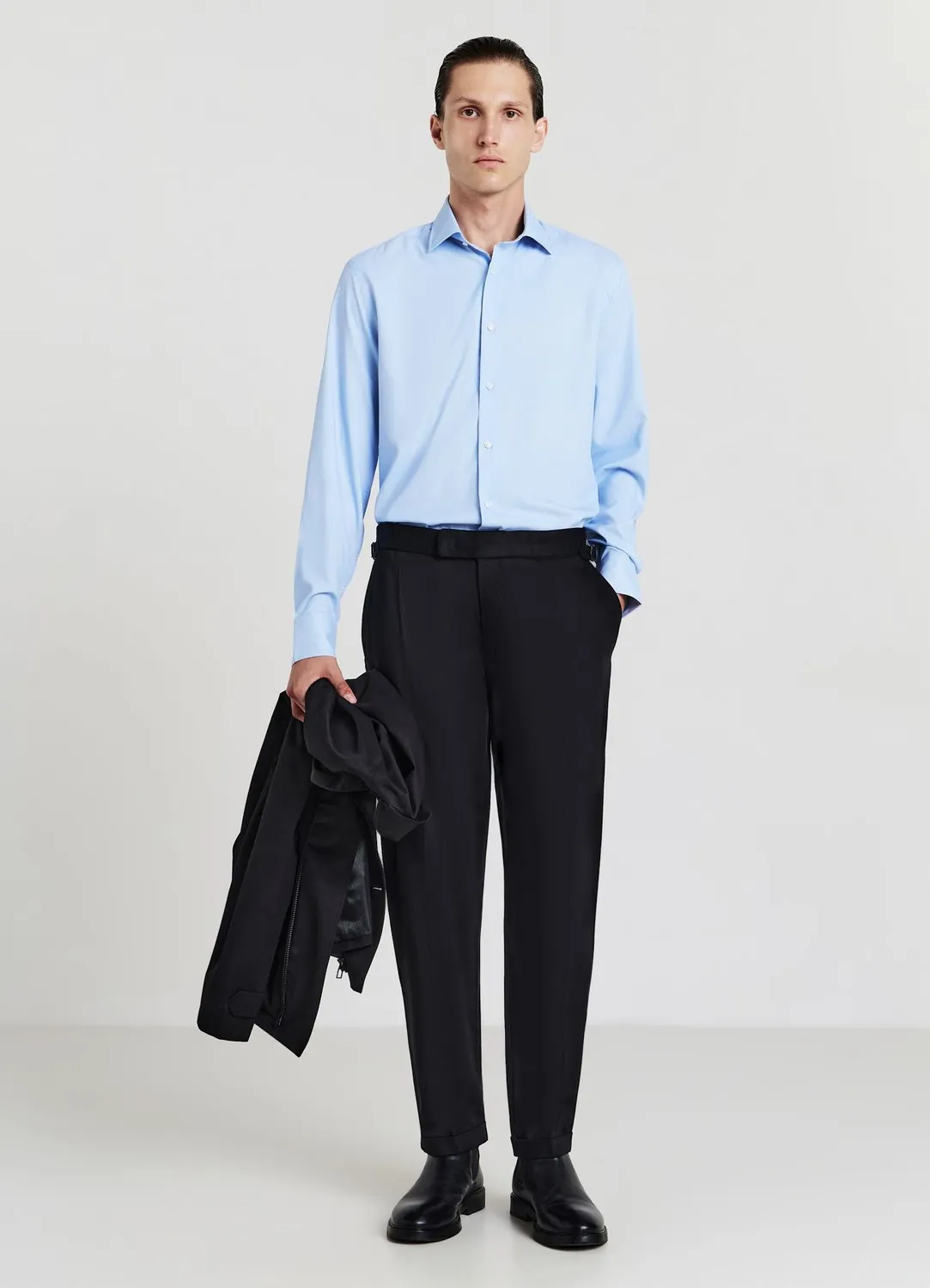 Calliope chemise homme pois manches longues S-XXL