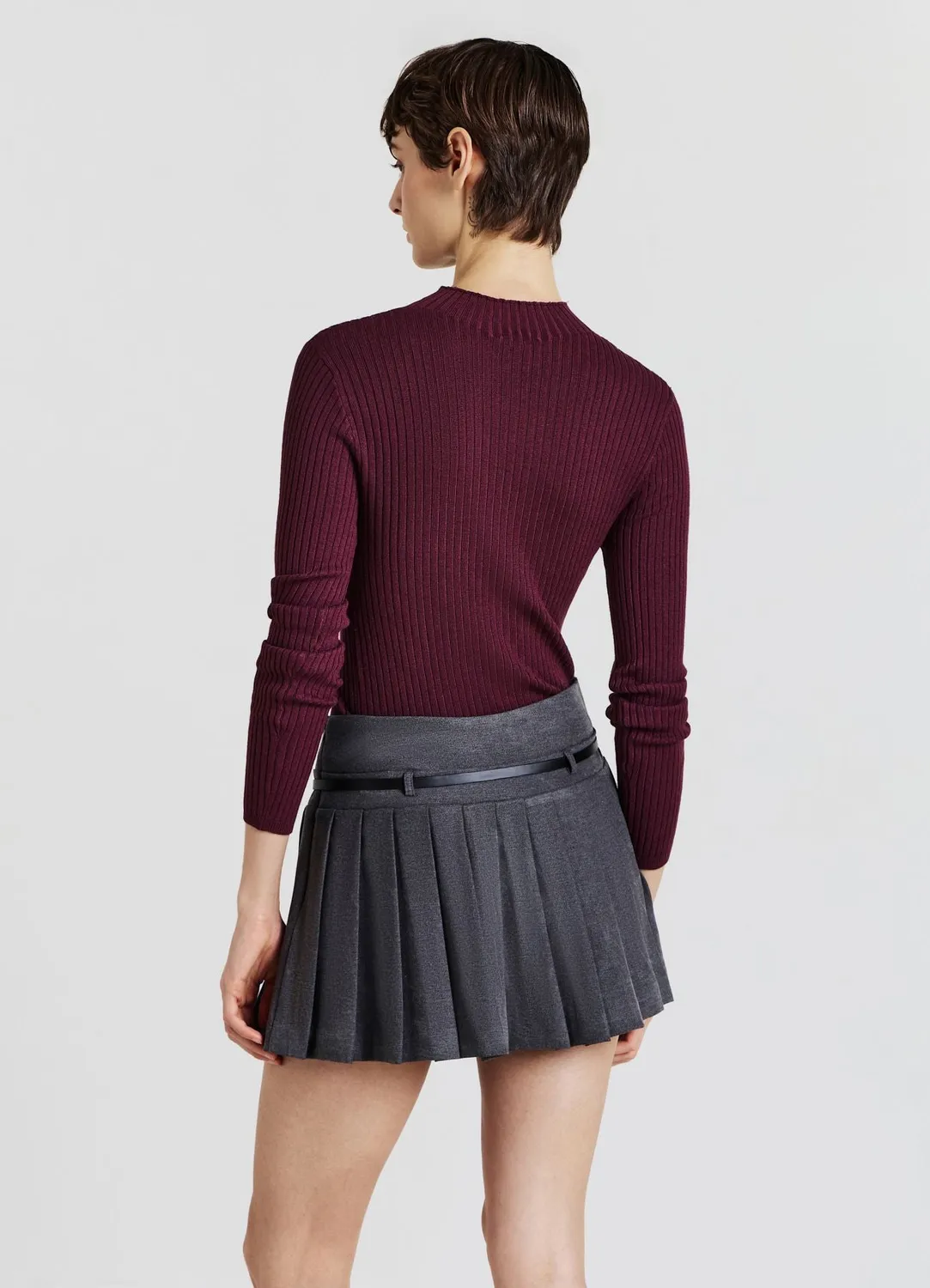 Calliope jupe-culotte femme plissee avec ceinture
