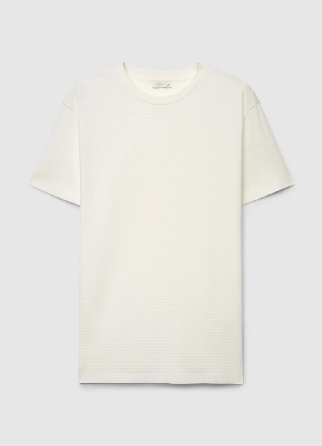 Calliope t-shirt losanges relief homme coton
