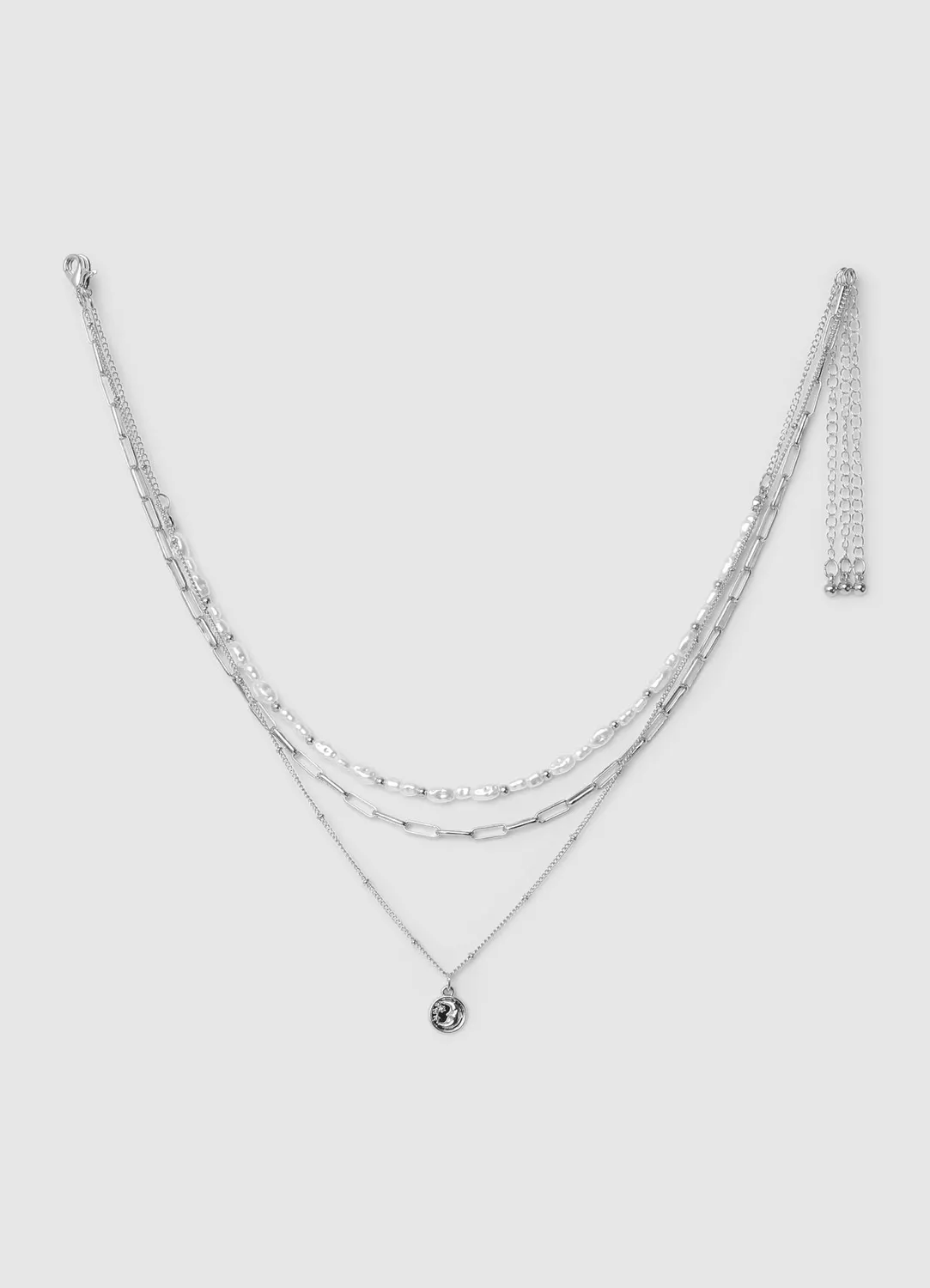 Calliope collier multicouche femme perles pendentif