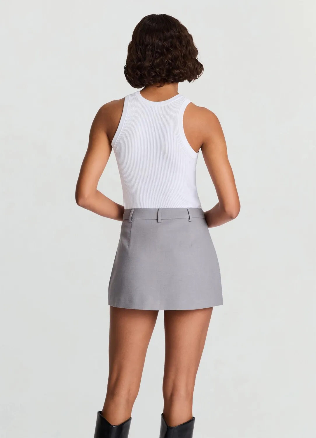 Calliope Jupe-culotte poches passepoilées femme unie bureau