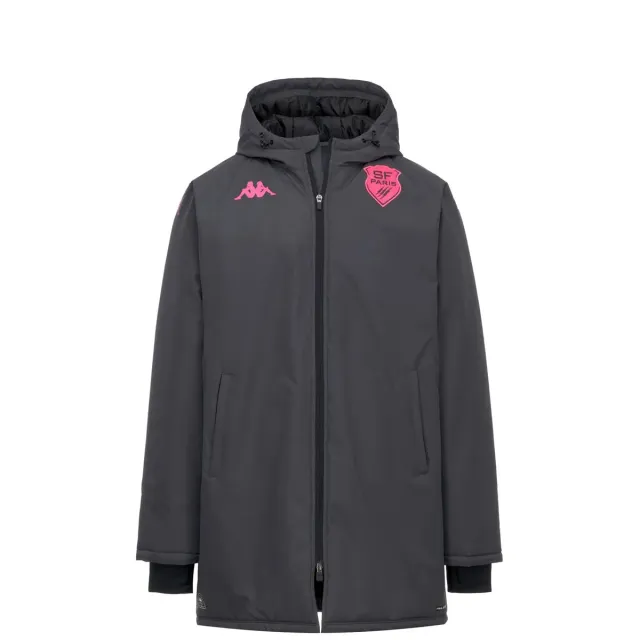 Kappa Stade Français Paris Migolo Pro 2 doudoune homme gris capuche