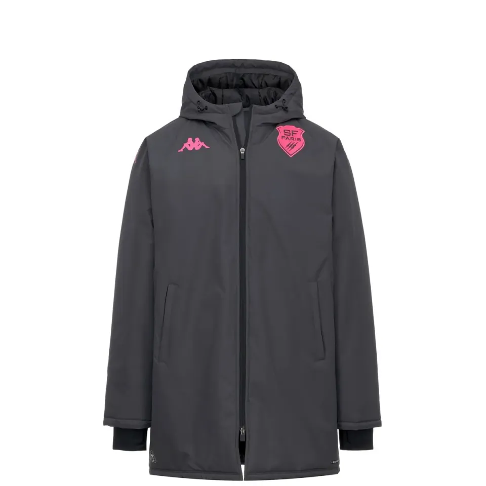 Kappa Stade Français Paris Migolo Pro 2 doudoune homme gris capuche