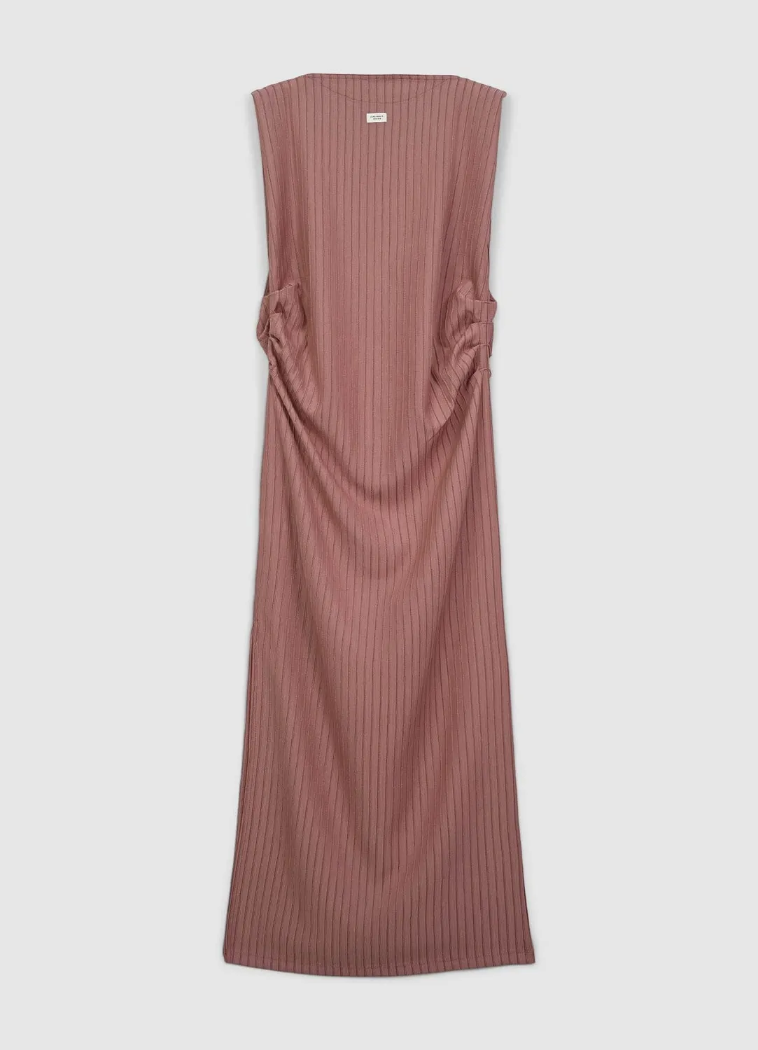 Calliope robe longue rayures relief femme sans manches