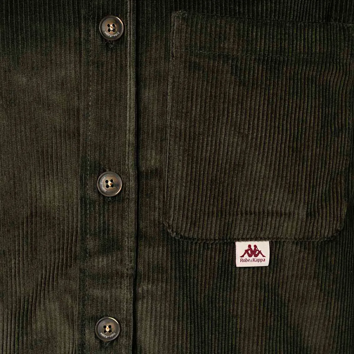 Robe di Kappa Elgafar chemise velours vert kaki