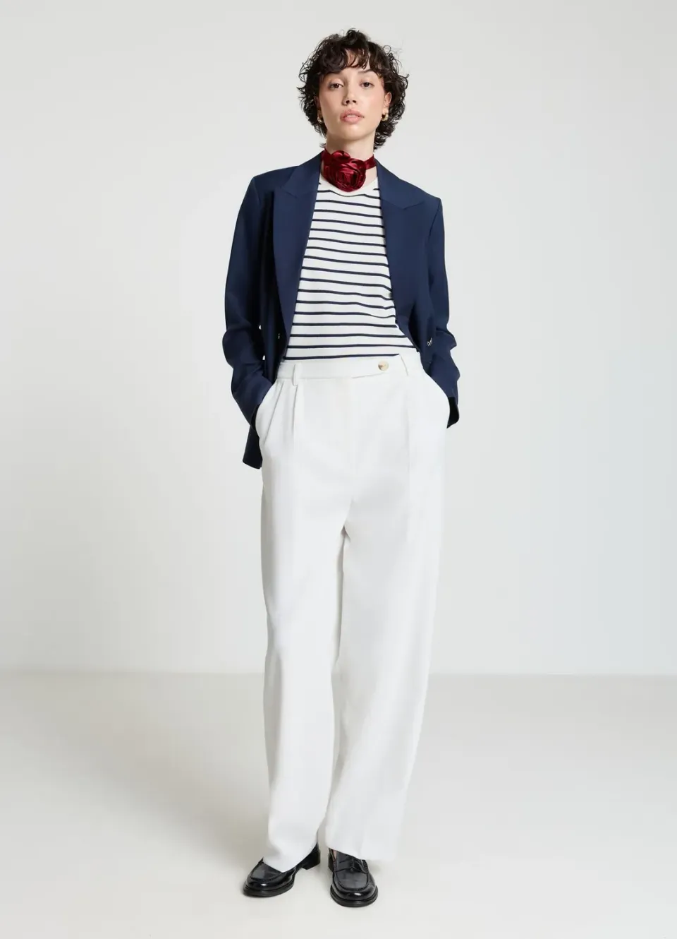 Calliope pantalon carrot double pince femme taille S bureau
