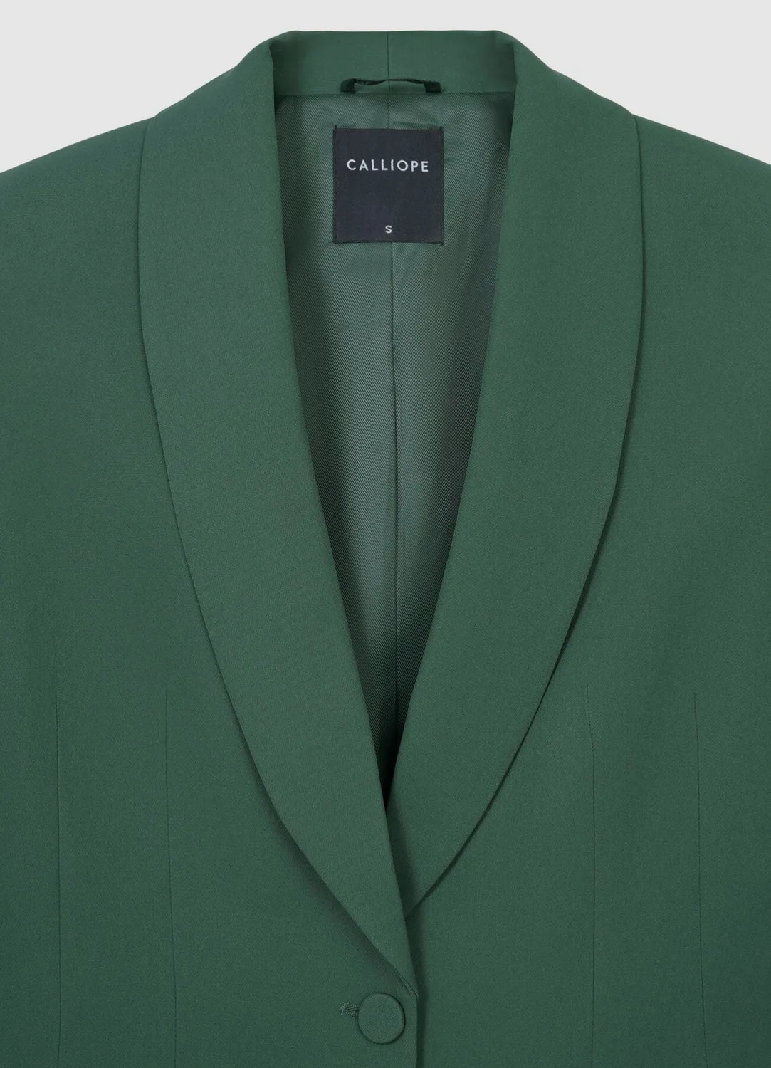 Calliope Veste Ceinturée Femme Col Châle Bureau