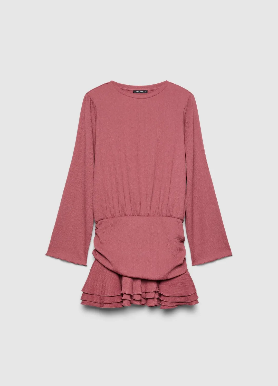 Calliope Atelier robe mini volants unie