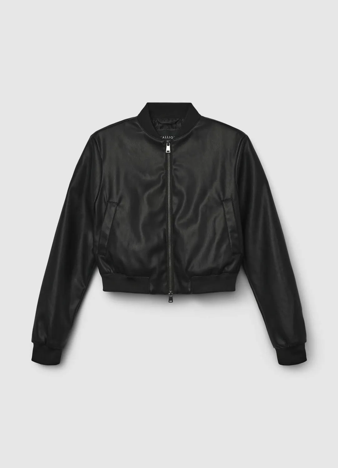 Calliope bomber simili-cuir zip femme