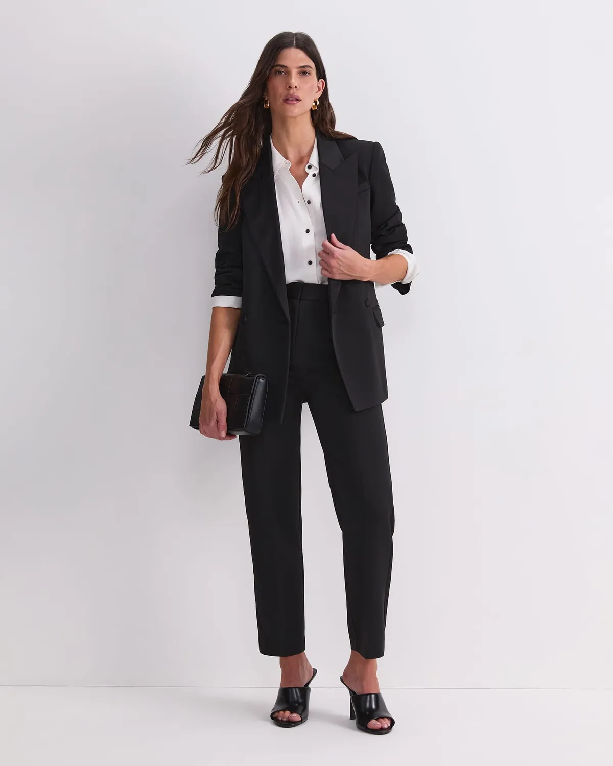 Sportscraft Angie Blazer double-boutonné satin femme