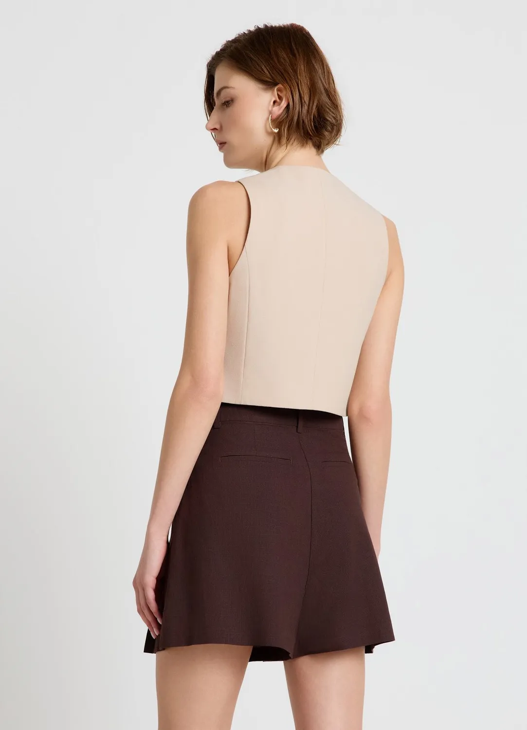 Calliope 3 boutons gilet femme col V à poches