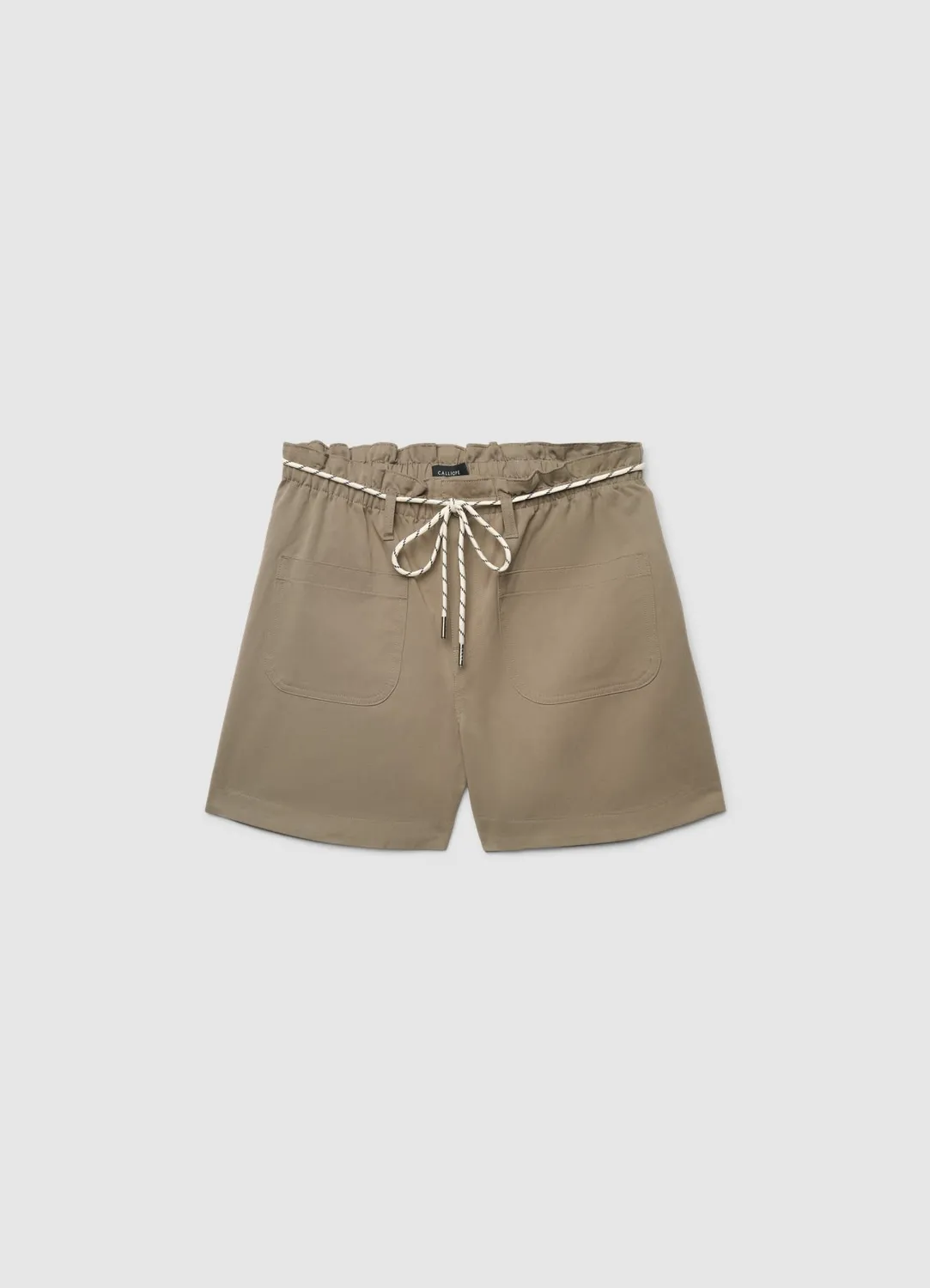 Calliope short taille haute cordon femme poches